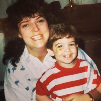 Photo of Paul Costabile and his mother. 